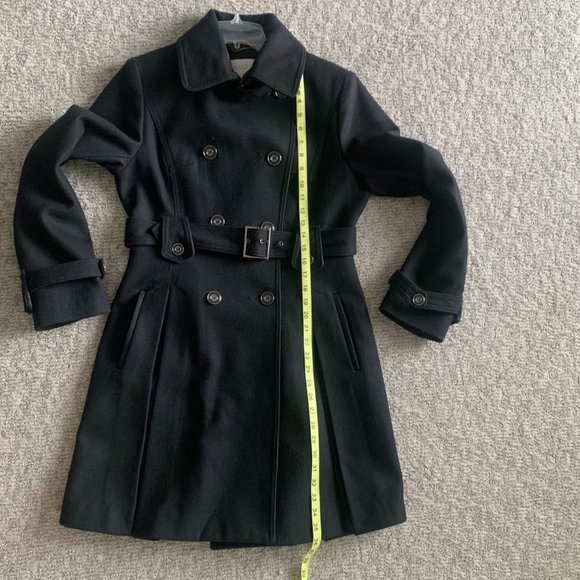 laundry by Shelly Segal Black/Gray Wool Coat - Size 8 - Picture 10 of 15